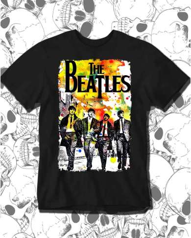 Camiseta Estampada The beatles Colors 🤟 Calidad Premium