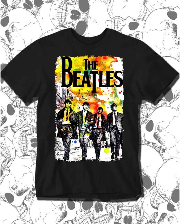 Camiseta Estampada The beatles Colors 🤟 Calidad Premium