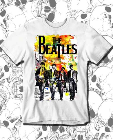 Camiseta Estampada The beatles Colors 🤟 Calidad Premium