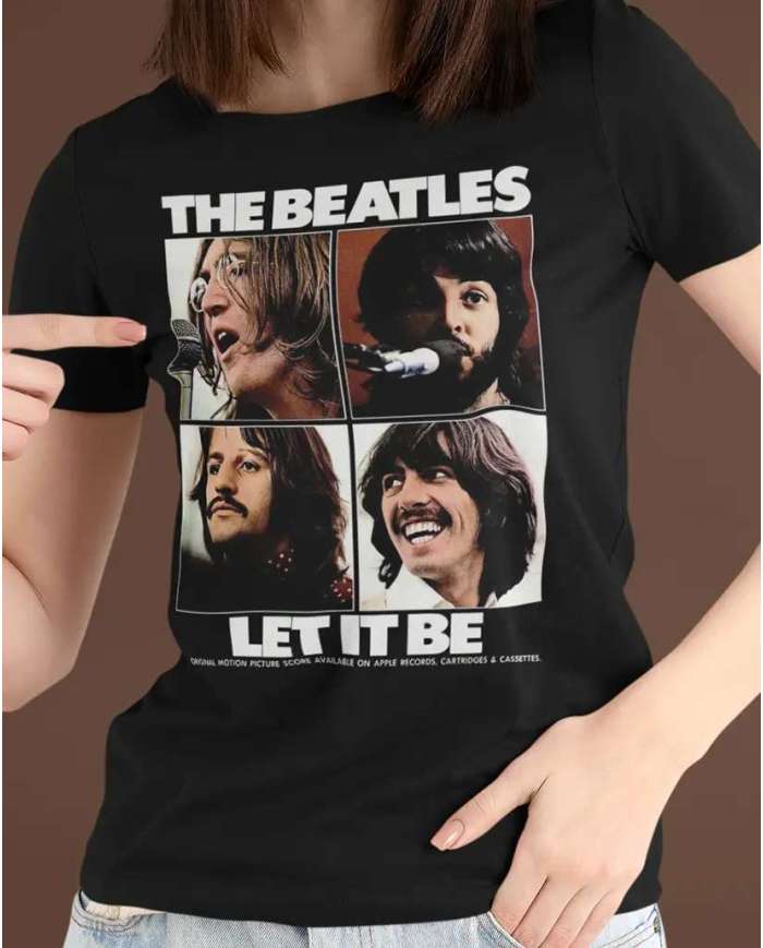 Camiseta Estampada The Beatles Let it be 🤟 Calidad Premium