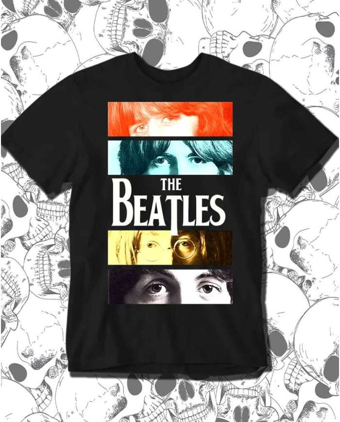 Camiseta Estampada The Beatles Eyes 🤟 Calidad Premium