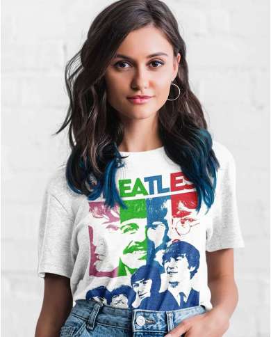 Camiseta Estampada The Beatles Color 🤟 Calidad Premium