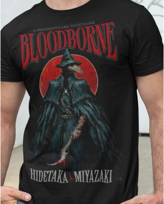 Camiseta Estampada Bloodborne 🎮 Calidad Premium