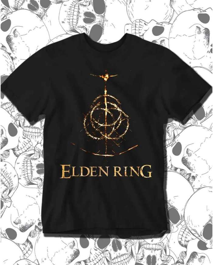 Camiseta Estampada Elden Ring Logo 🎮 Calidad Premium