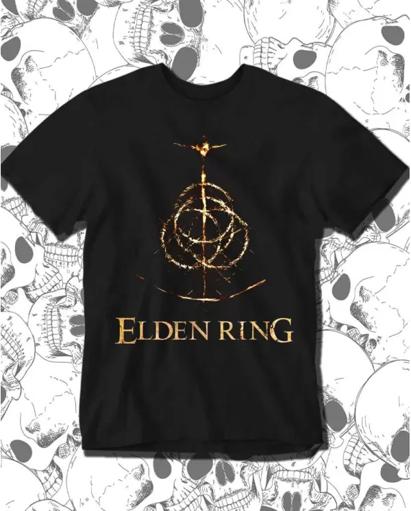 Camiseta Estampada Elden Ring Logo 🎮 Calidad Premium