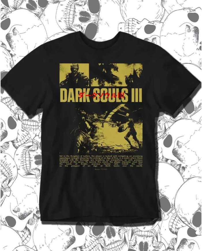 Camiseta Estampada Dark Souls 3 🎮 Calidad Premium