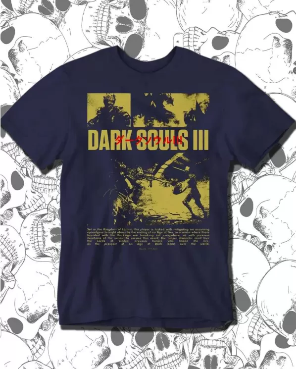 Camiseta Estampada Dark Souls 3 🎮 Calidad Premium
