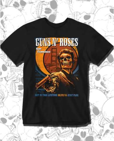 Camiseta Estampada Guns And Roses San Francisco 16 🤟 Calidad Premium