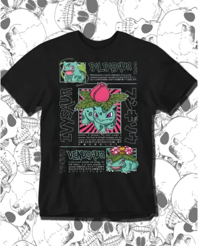 Camiseta Estampada Pokemon Balbasaur 🎮 Calidad Premium