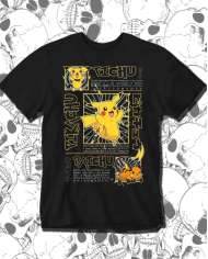 Camiseta Estampada Pokemon Pikachu 🎮 Calidad Premium