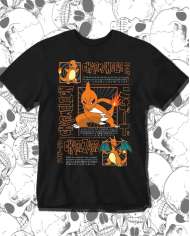 Camiseta Estampada Pokemon Charmander 🎮 Calidad Premium