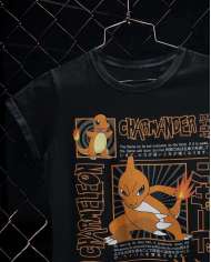 Camiseta Estampada Pokemon Charmander 🎮 Calidad Premium