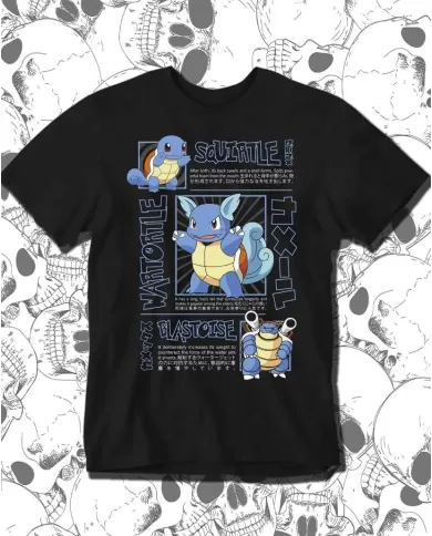 Camiseta Estampada Pokemon Squirtle 🎮 Calidad Premium