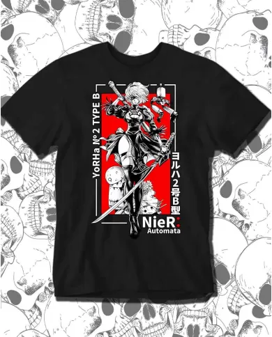 Camiseta Estampada Nier Automata 🎮 Calidad Premium