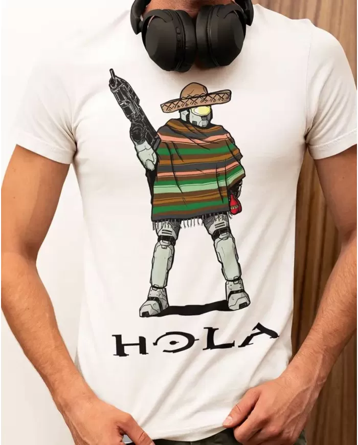 Camiseta Estampada Halo Hola 🎮 Calidad Premium