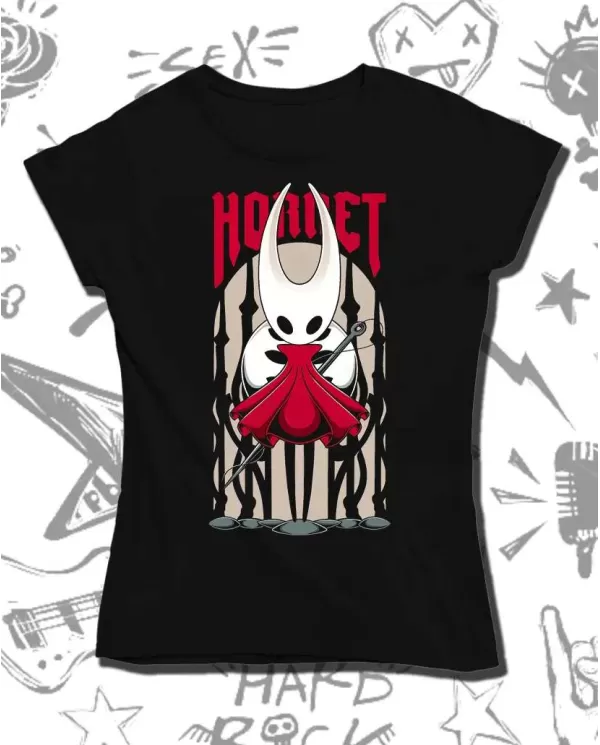 Camiseta Estampada Hollow Knigth Silksong Hornet 🎮 Calidad Premium