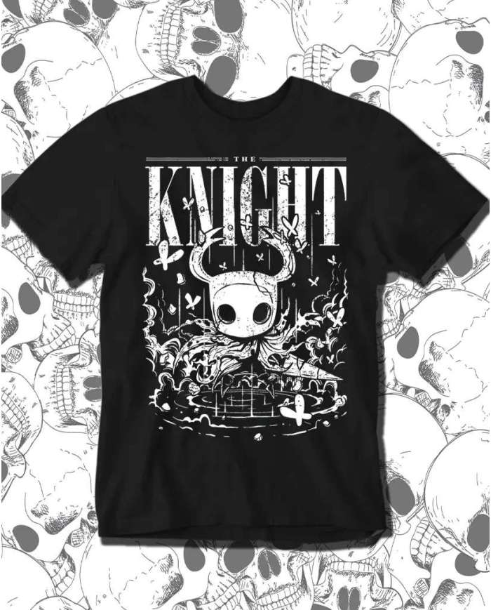 Camiseta Estampada The Hollow Knigth 🎮 Calidad Premium