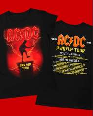 Camiseta Estampada ACDC Power Up Tour 2026 🎮 Calidad Premium