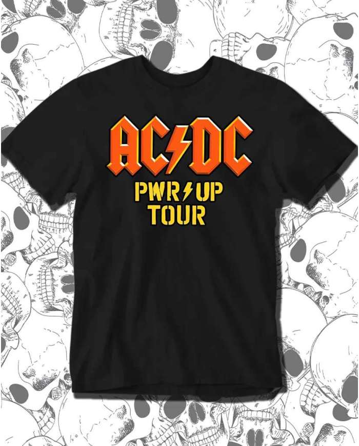 Camiseta Estampada ACDC Power Up Tour 2026 02 🎮 Calidad Premium