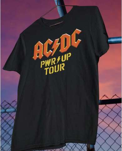 Camiseta Estampada ACDC Power Up Tour 2026 02 🎮 Calidad Premium