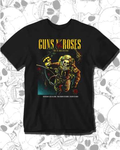 Camiseta Estampada Guns And Roses Not in This Lifetime 🤟 Calidad Premium