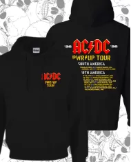 Buzo Hoodie Estampado ACDC Power Up Tour 🎮 Calidad Premium