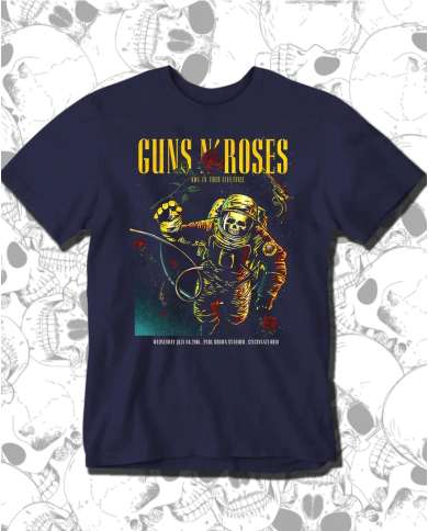 Camiseta Estampada Guns And Roses Not in This Lifetime 🤟 Calidad Premium