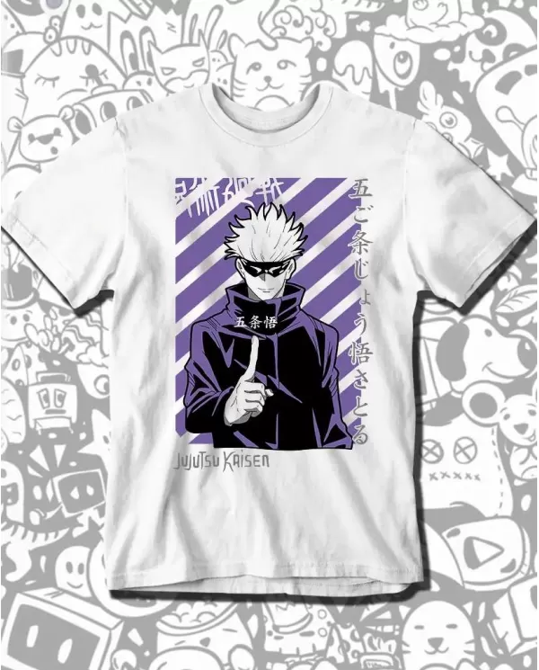 Camiseta Estampada Jujutsu Kaisen Satoru Gojo 03 💥 Calidad Premium