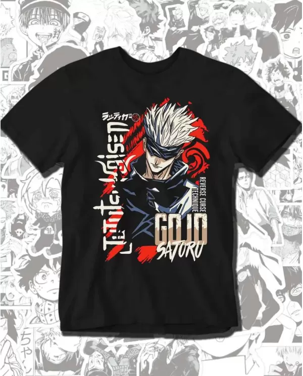 Camiseta Estampada Jujutsu Kaisen Satoru Gojo 01 💥 Calidad Premium