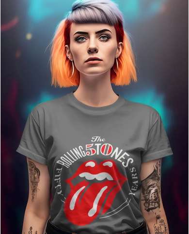 Camiseta Estampada Rolling Stones 0 Years 🤟 Calidad Premium