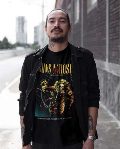 Camiseta Estampada Guns And Roses Not in This Lifetime 🤟 Calidad Premium