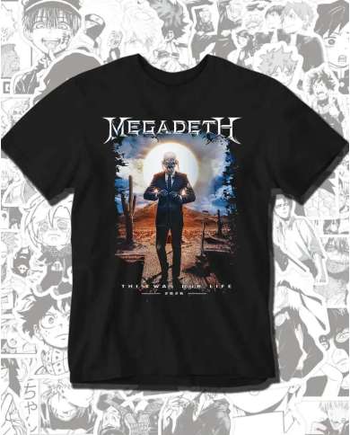 Camiseta Estampada Megadeth This Was Our Life 🎸 Calidad Premium