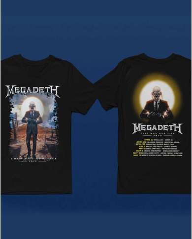 Camiseta Estampada Megadeth This Was Our Life 🎸 Calidad Premium