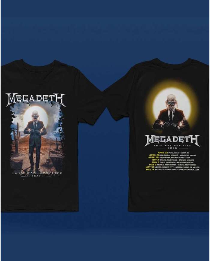 Camiseta Estampada Megadeth This Was Our Life 🎸 Calidad Premium