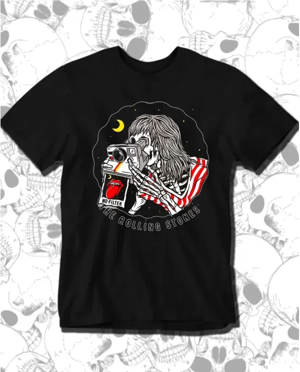 Camiseta Estampada Rolling Stones No Filter 🤟 Calidad Premium