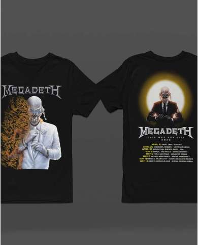 Camiseta Estampada Megadeth This Was Our Life 2 🎸 Calidad Premium