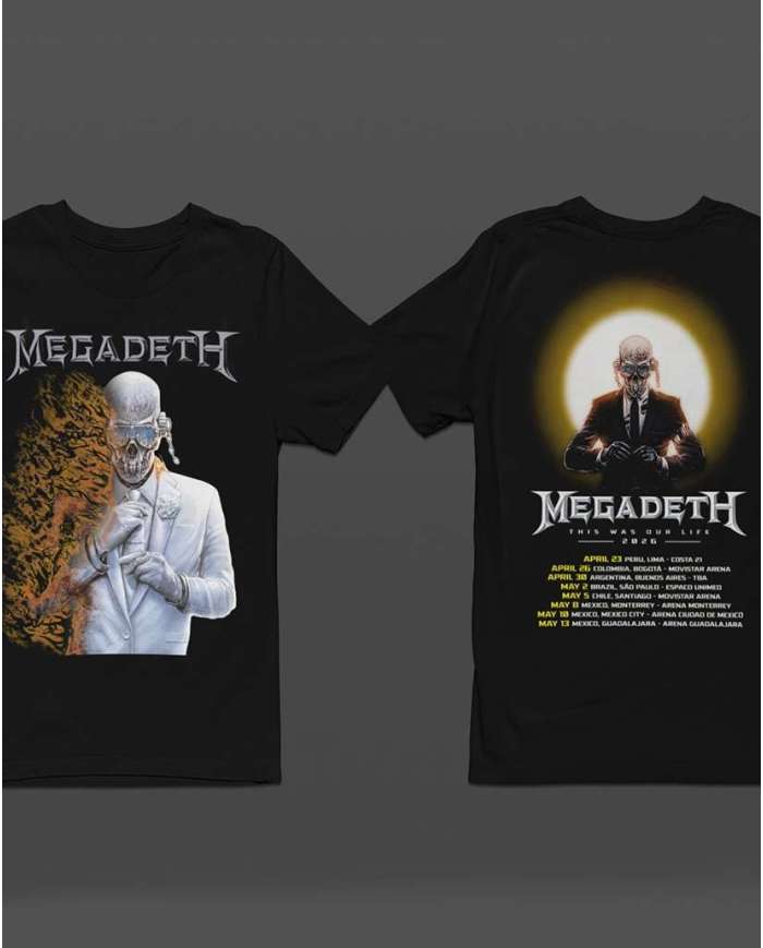 Camiseta Estampada Megadeth This Was Our Life 2 🎸 Calidad Premium