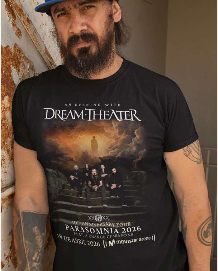 Camiseta Estampada Dream Theater Conciero Colombia 2026 🎸 Calidad Premium