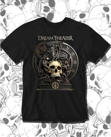 Camiseta Estampada Dream Theater Real Skull 🎸 Calidad Premium