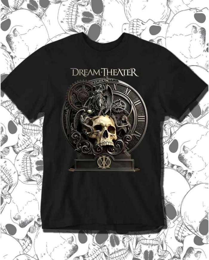 Camiseta Estampada Dream Theater Real Skull 🎸 Calidad Premium