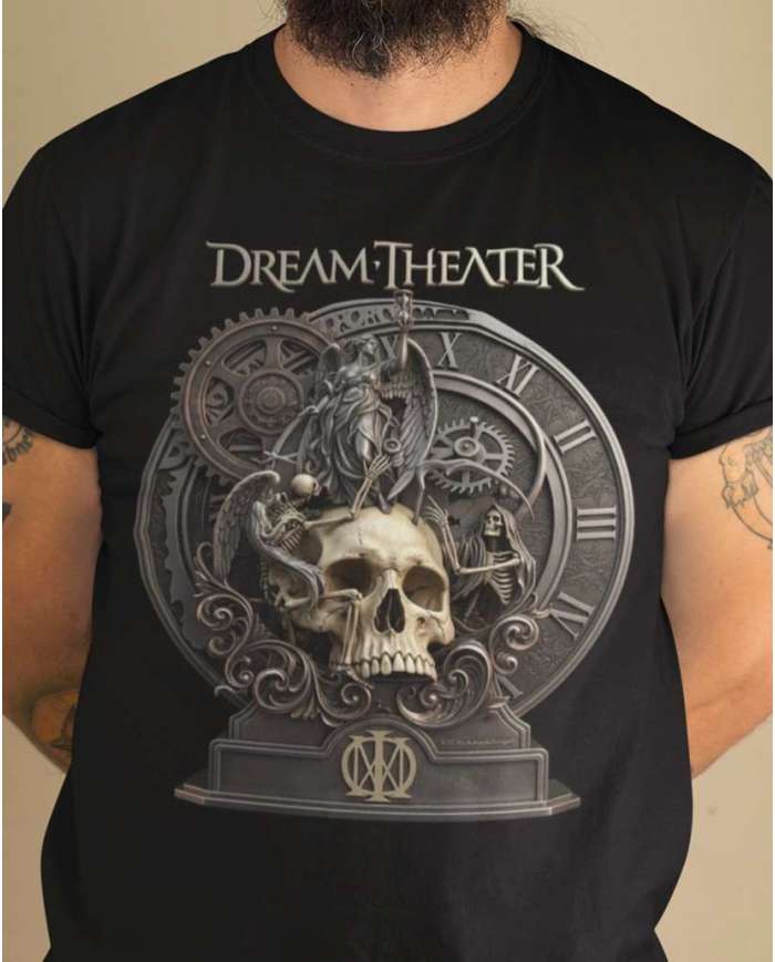 Camiseta Estampada Dream Theater Real Skull 🎸 Calidad Premium