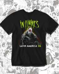 Camiseta Estampada In Flames Latin America 26 🎸 Calidad Premium