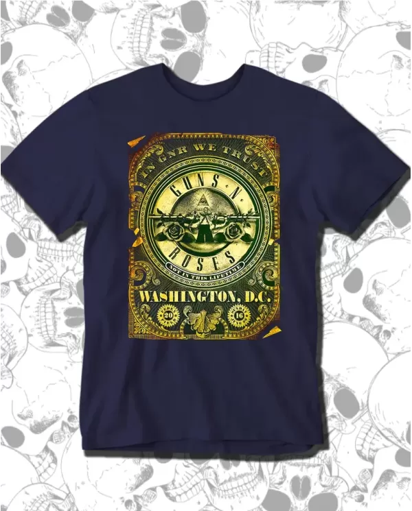 Camiseta Estampada Guns And Roses Washington D.C 🤟 Calidad Premium