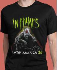 Camiseta Estampada In Flames Latin America 26 🎸 Calidad Premium