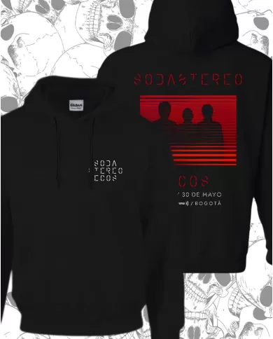 Buzo Hoodie Estampado Soda Stereo Ecos 🎮 Calidad Premium