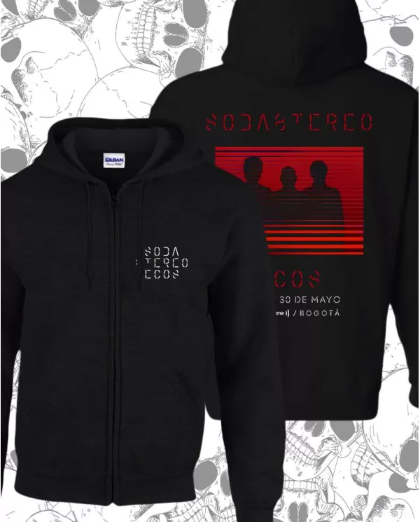 Buzo Hoodie Estampado Soda Stereo Ecos 🎮 Calidad Premium