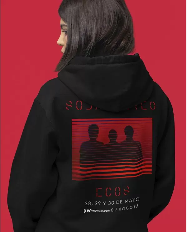 Hoodie Estampado Soda Stereo Ecos Tour
