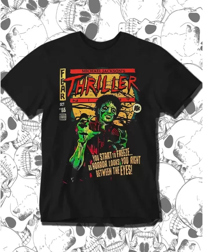 Camiseta Estampada Michael Jackson Comic 🎸 Calidad Premium