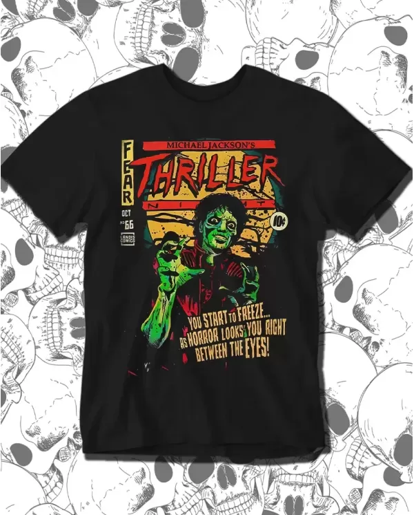 Camiseta Estampada Michael Jackson Comic 🎸 Calidad Premium
