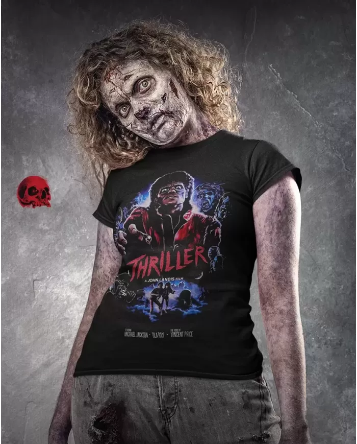 Camiseta Estampada Michael Jackson Thriller 🎸 Calidad Premium